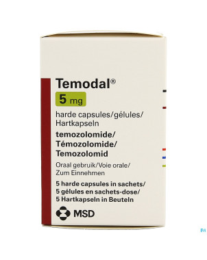 Temodal   5 mg caps  5 x   5 mg
