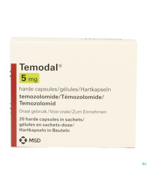 Temodal   5 mg caps 20 x   5 mg