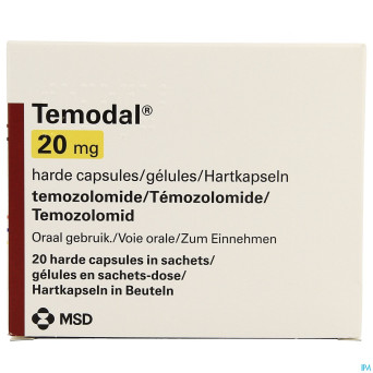 Temodal  20 mg caps 20 x  20 mg