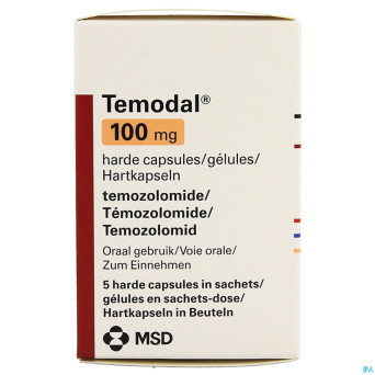 Temodal 100 mg caps  5 x 100 mg