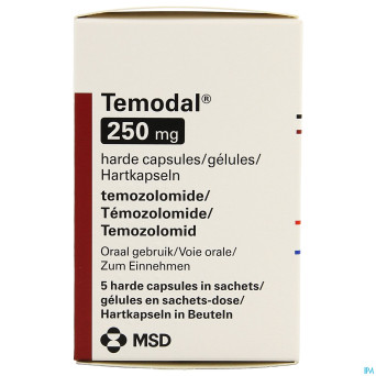 Temodal 250 mg caps  5 x 250 mg