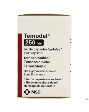 Temodal 250 mg caps  5 x 250 mg