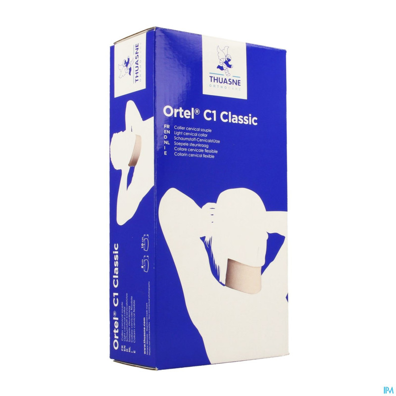 Collier cervical c1 classic blanc    8cm t3