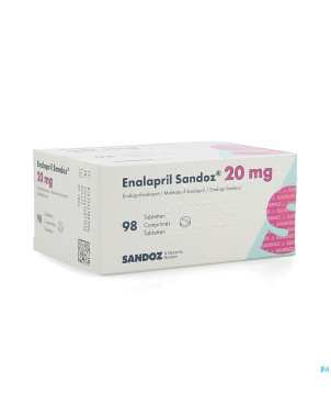 Enalapril sandoz 20mg comp 98