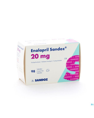 Enalapril sandoz 20mg comp 98