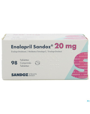 Enalapril sandoz 20mg comp 98