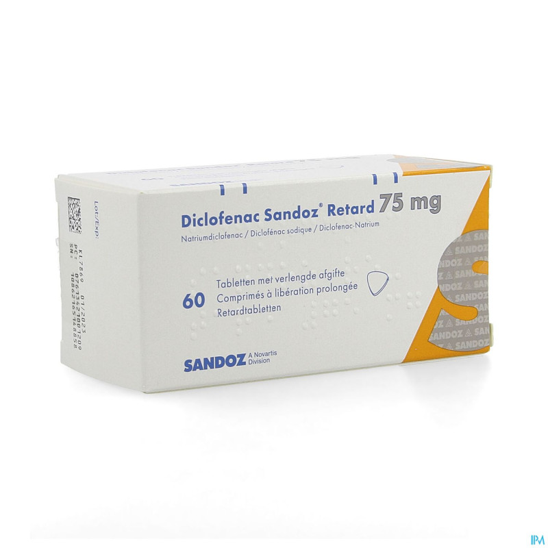 Diclofenac retard sandoz tabl 60 x  75 mg