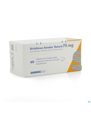 Diclofenac retard sandoz tabl 60 x  75 mg