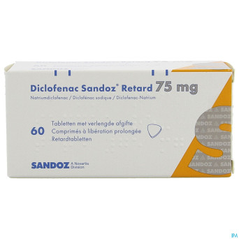 Diclofenac retard sandoz tabl 60 x  75 mg