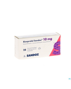 Bisoprolol sandoz 10mg tabl 28 x 10 mg