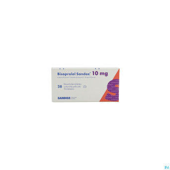 Bisoprolol sandoz 10mg tabl 28 x 10 mg