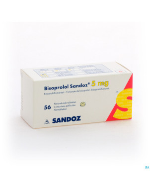 Bisoprolol sandoz  5mg tabl 56 x  5 mg
