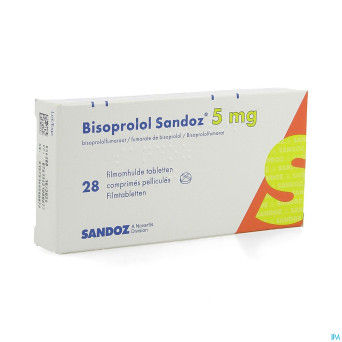 Bisoprolol sandoz  5mg tabl 28 x  5 mg
