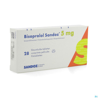 Bisoprolol sandoz  5mg tabl 28 x  5 mg
