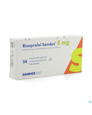 Bisoprolol sandoz  5mg tabl 28 x  5 mg
