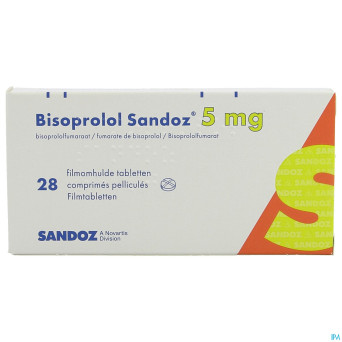 Bisoprolol sandoz  5mg tabl 28 x  5 mg
