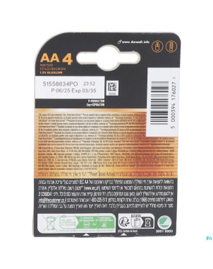 Duracell mn1500/lr6 4