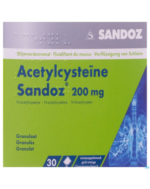 Acetylcysteine sandoz 200 mg sach. 30 x 200 mg