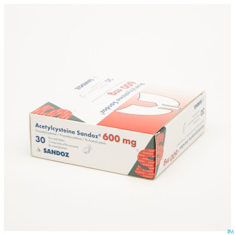 Acetylcysteine sandoz 600 mg cpr eff. 30