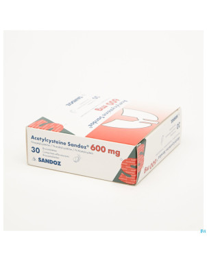 Acetylcysteine sandoz 600 mg cpr eff. 30