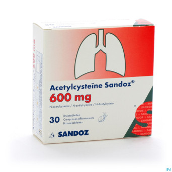 Acetylcysteine sandoz 600 mg cpr eff. 30