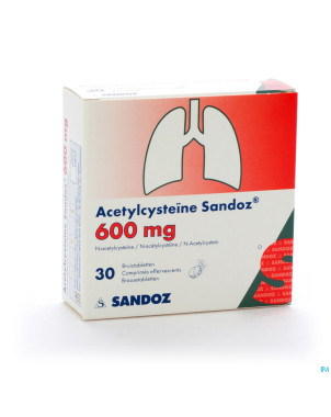 Acetylcysteine sandoz 600 mg cpr eff. 30