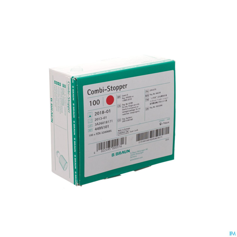 Combistop bouchons rouge 100