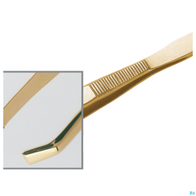 Marque v pince epiler crabe doree