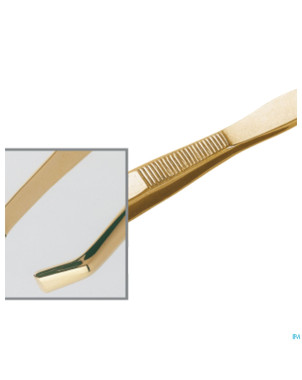 Marque v pince epiler crabe doree