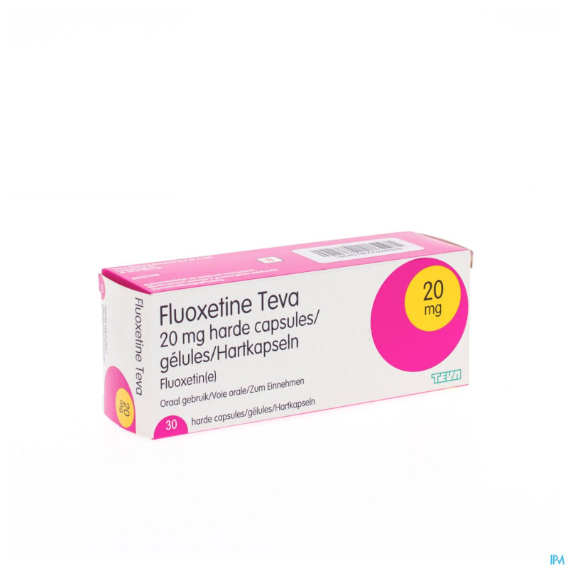 Fluoxetine teva caps 30 x 20 mg