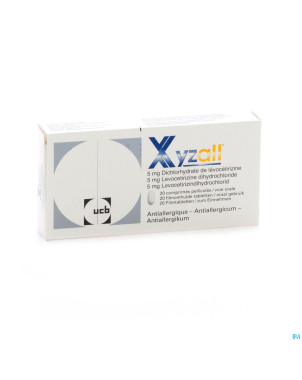 Xyzall 5mg    comp pell 20