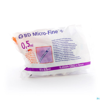 Bd microfine+ ser.ins.demi 0,3ml 30g 8mm100 324826