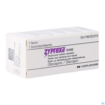 Zyprexa 10mg 1 fl pulv sol inj