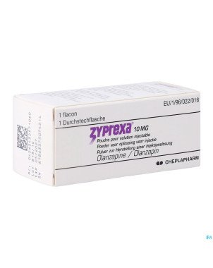 Zyprexa 10mg 1 fl pulv sol inj