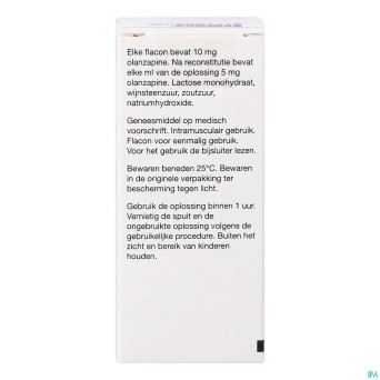 Zyprexa 10mg 1 fl pulv sol inj