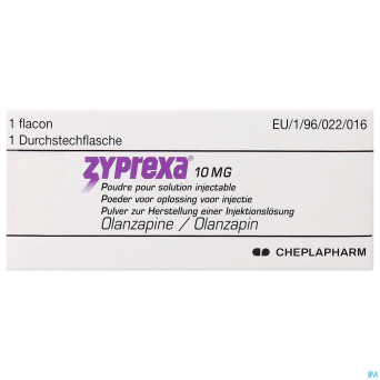 Zyprexa 10mg 1 fl pulv sol inj