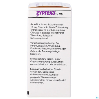 Zyprexa 10mg 1 fl pulv sol inj