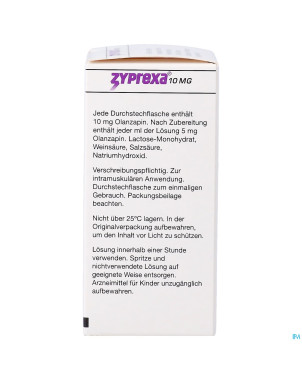 Zyprexa 10mg 1 fl pulv sol inj