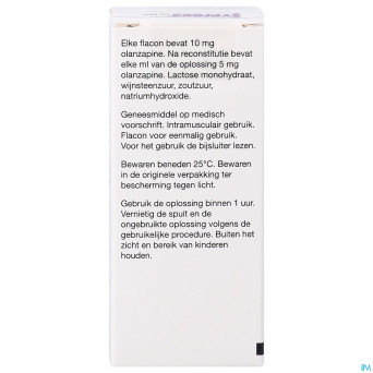 Zyprexa 10mg 1 fl pulv sol inj