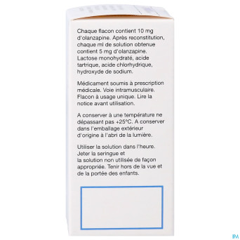 Zyprexa 10mg 1 fl pulv sol inj