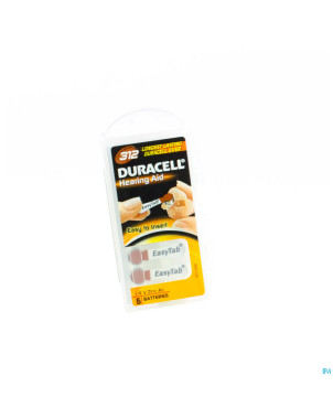 Duracell easytab pile auditive da312 6 brun