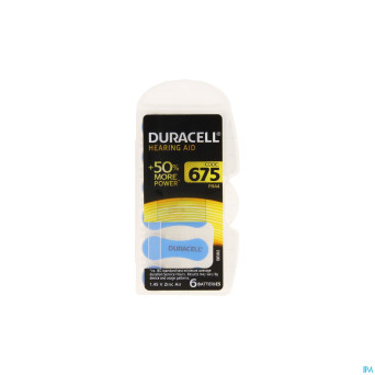 Duracell easytab pile auditive da675 6 bleu
