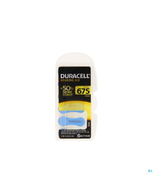 Duracell easytab pile auditive da675 6 bleu