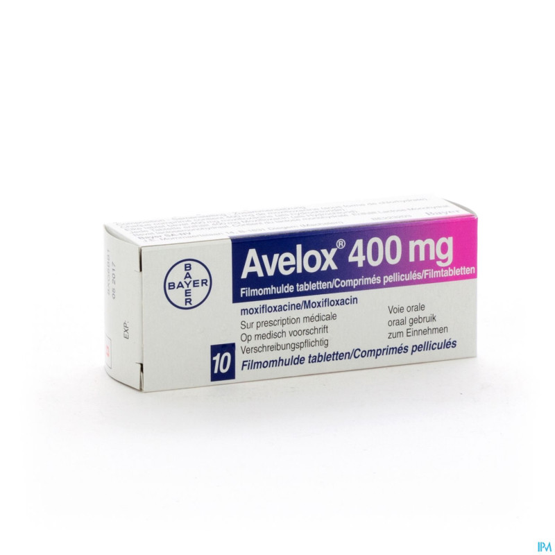 Avelox 400 mg comp pell 10 x 400 mg