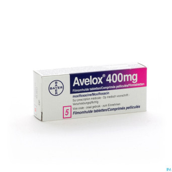 Avelox 400 mg comp pell  5 x 400 mg