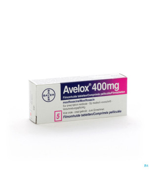 Avelox 400 mg comp pell  5 x 400 mg