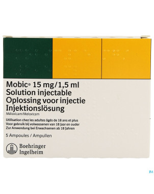 Mobic sol inj amp 5 15mg/1,5ml