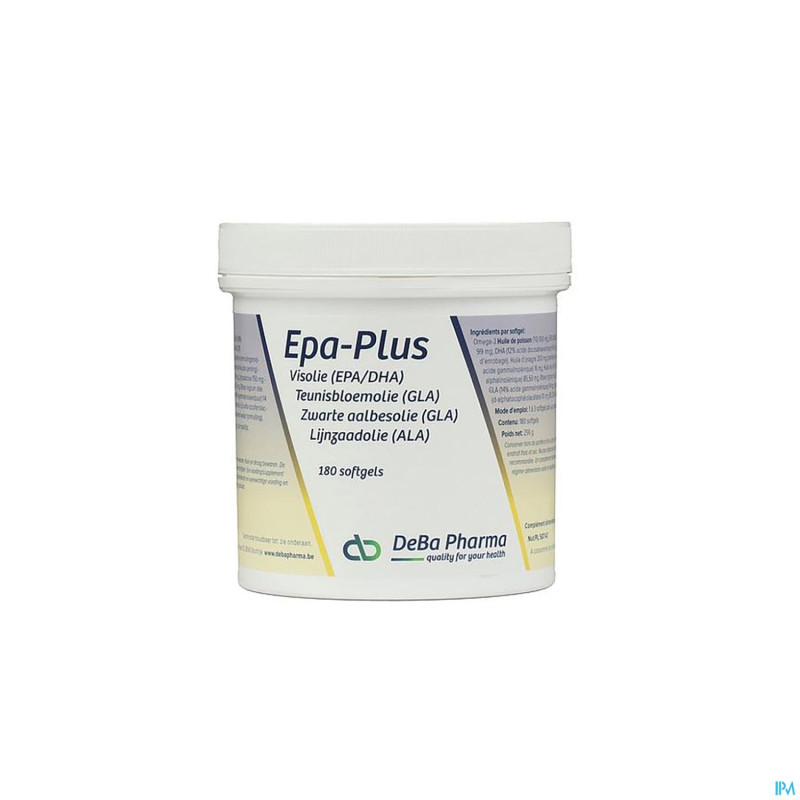 Epa-plus citron    caps 180    deba