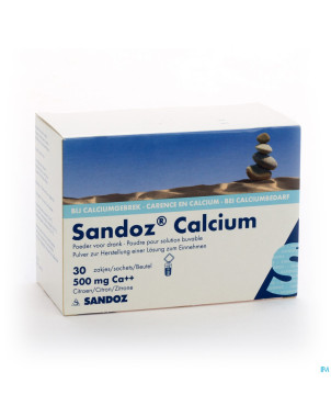 Sandoz calcium pulv sach 30x500mg