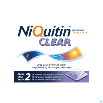 Niquitin clear patches 14 x 14 mg